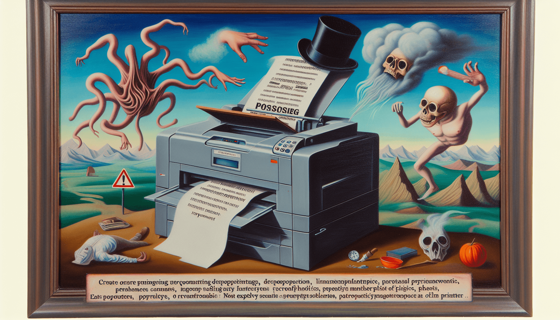 The printer is haunted and I have evidence