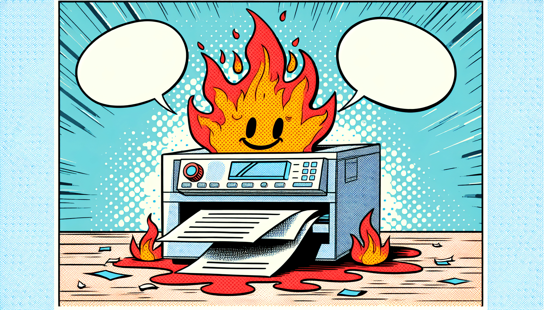 Comic style AI art from a no-context quote